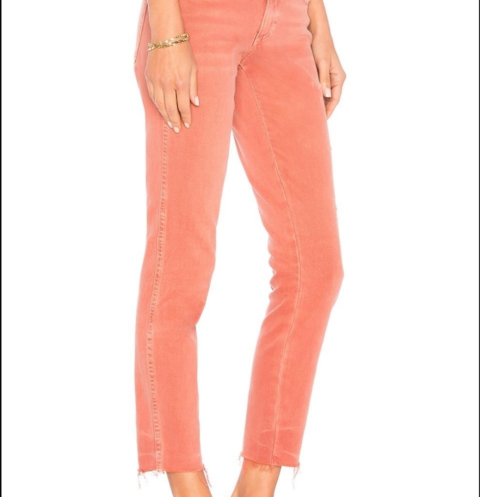 AMO Stix Crop In Canyon Rose Size 29
